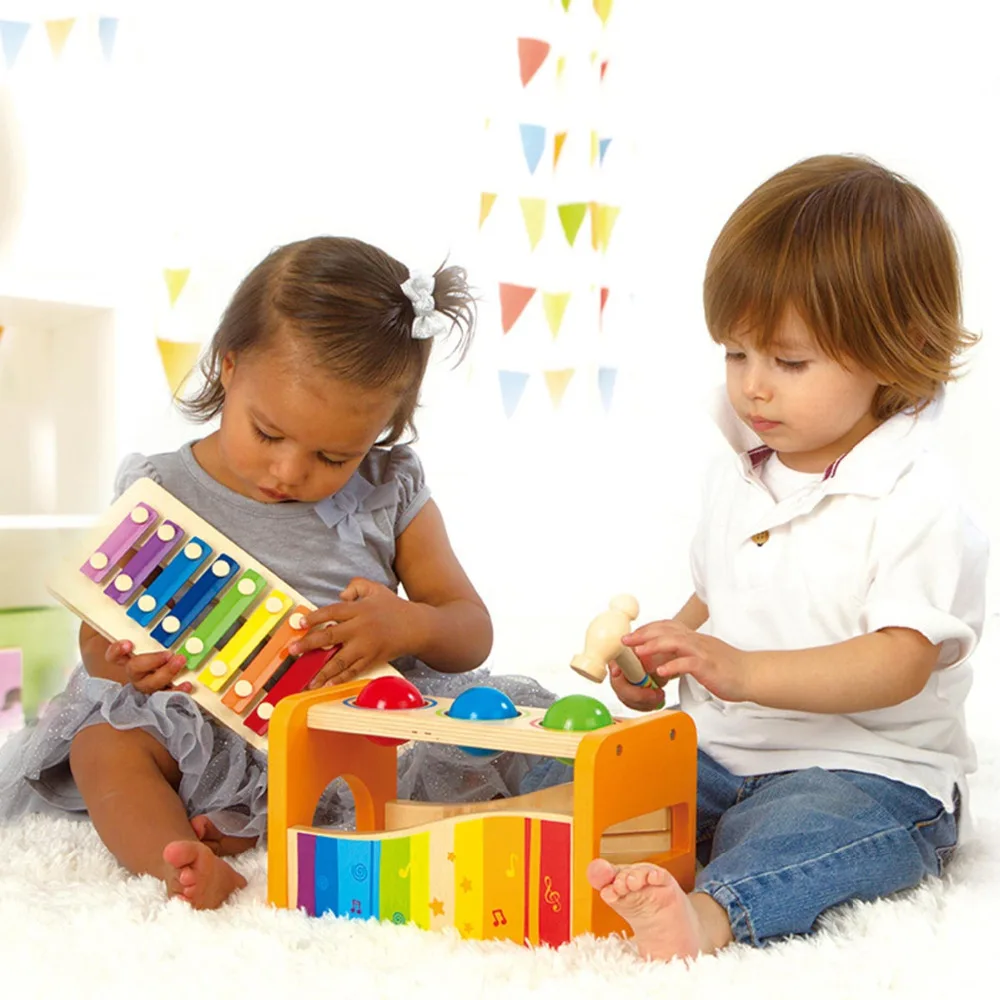 HAPE Wood/детский музыкальный инструмент для мальчиков и девочек Ранняя мелодия
