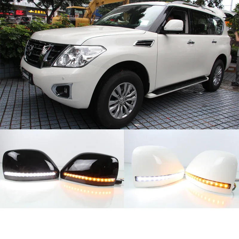 

3 colors LED Turn Signal Mirror Sequentia DRL Lights for nissan patrol