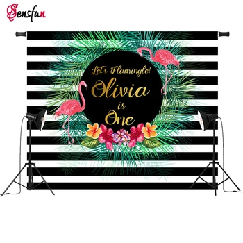 

Sensfun Flamingo Black White Stripes Wall Custom Photo Studio Background Backdrops Vinyl fondos de estudio fotografia