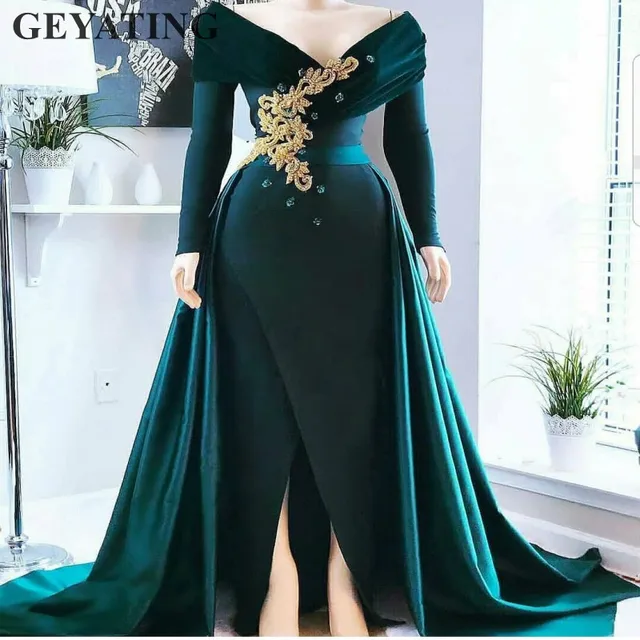 Emerald Green Long Sleeve Dress