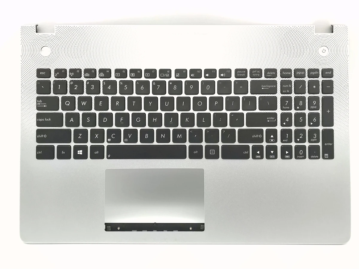 New US Backlit keyboard with Upper case for Asus N56DY N56DP N56 Topcase silver palmrest |
