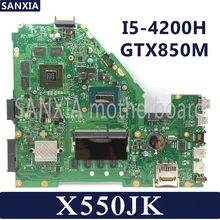 KEFU X550JD Laptop motherboard for ASUS X550JK X550JX FX50J ZX50J A550J X550J X550 Test original mainboard I5-4200H GTX850M