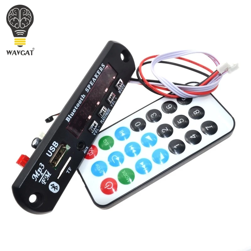 

WAVGAT Bluetooth MP3 Decoding Board Module w/ SD Card Slot / USB / FM / Remote Decoding Board Module WAVGAT