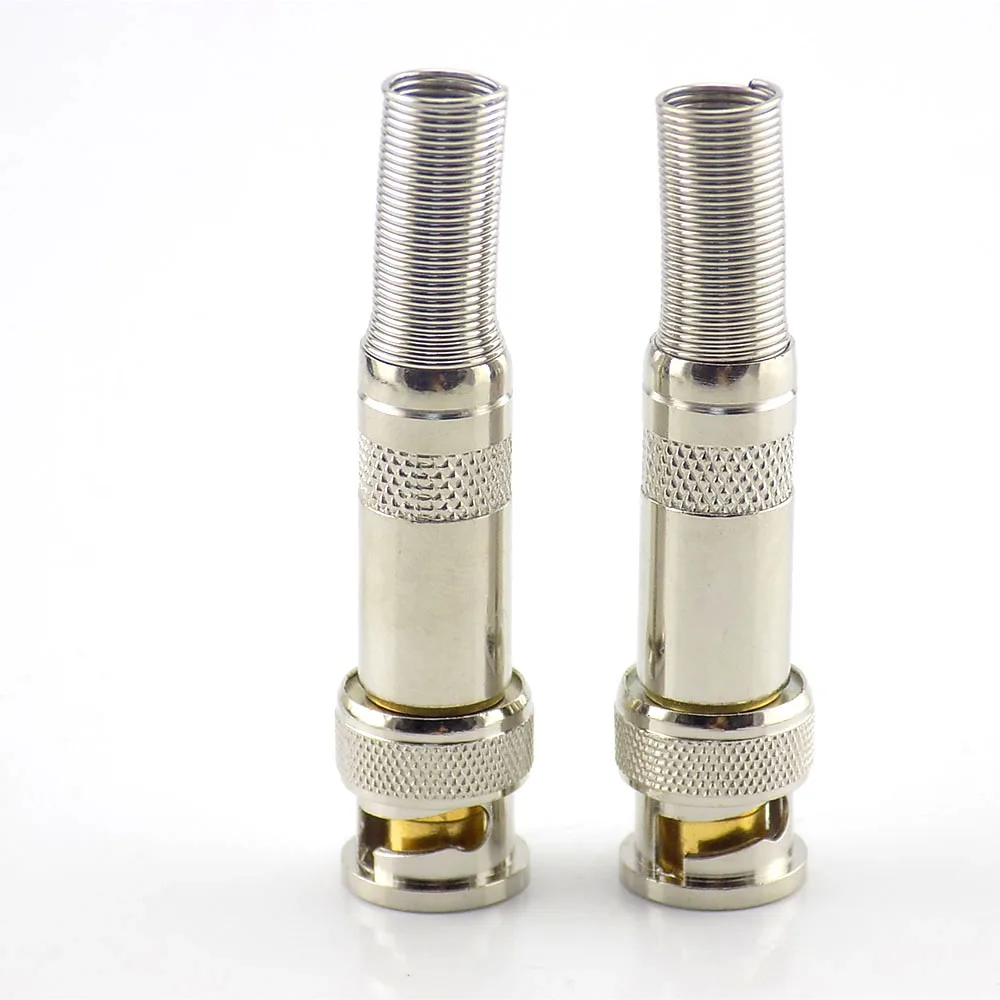 

Gakaki 100Pcs/Lot Bnc Male Connector To Twist-On Coaxial Rg59 Cable Connectors Bnc Copper Material Cctv Accessories Camera