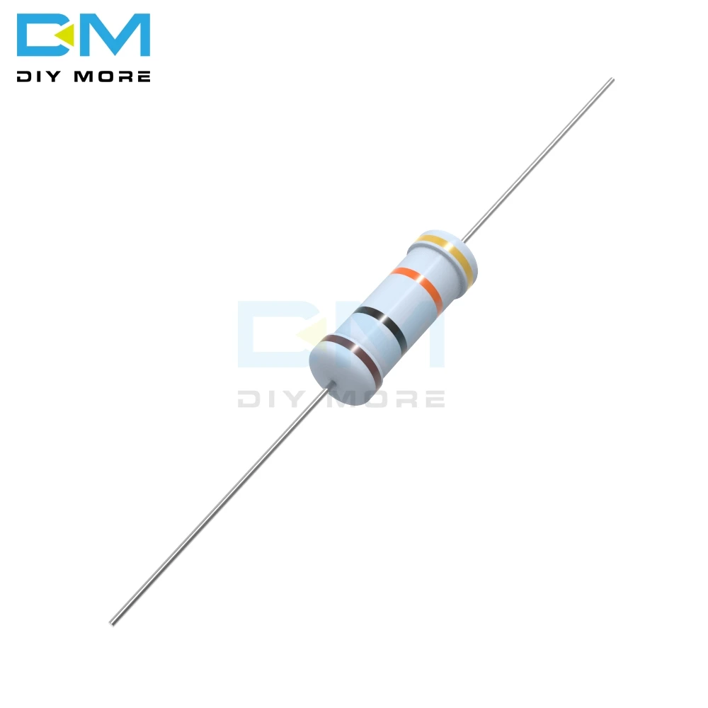 100 шт. металлический оксидный пленочный резистор 3W 5%+ 5%-5% 1R-1M Ом Сопротивление Diy Электронный резистор 1K 2,2 K 4,7 K 5,1 K 6,8 K 10K 15K 22K