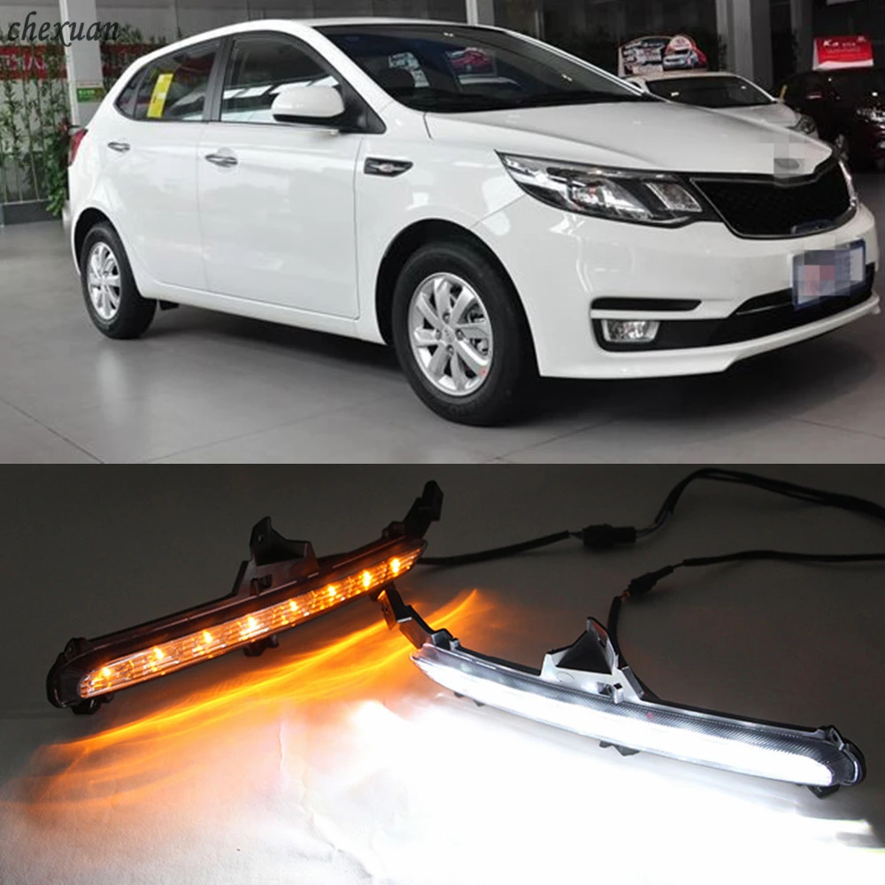 CSCSNL 2PCS Car LED DRL Daytime Running Lights 12V Fog Lamp Cover With