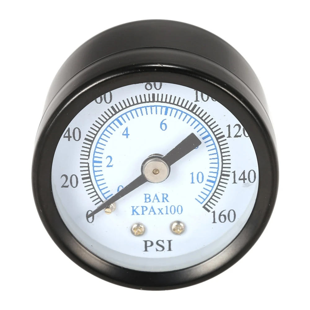 TS-40-10bar 0-160 Psi 0-10bar манометр 1/8 дюймов компрессор сжатого воздуха Манометр небольшой двойной измеритель