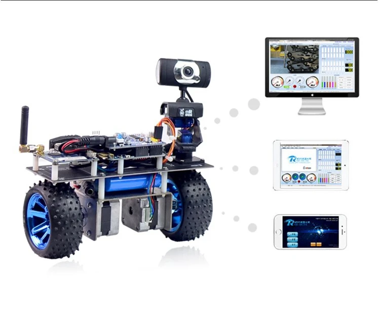 STM32 2WD самобалансирующийся робот-автомобиль 2-DOF PTZ для Android iOS PC стандартная версия WiFi Bluetooth