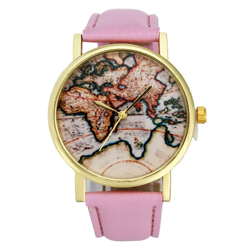 Women Watch Casual Vintage Earth World Map Leather Strap Watches Alloy Woman Analog Quartz Wristwatch relogio feminino Women Watch Casual Vintage Earth World Map Leather Strap Watches Alloy Woman Analog Quartz Wristwatch relogio feminino