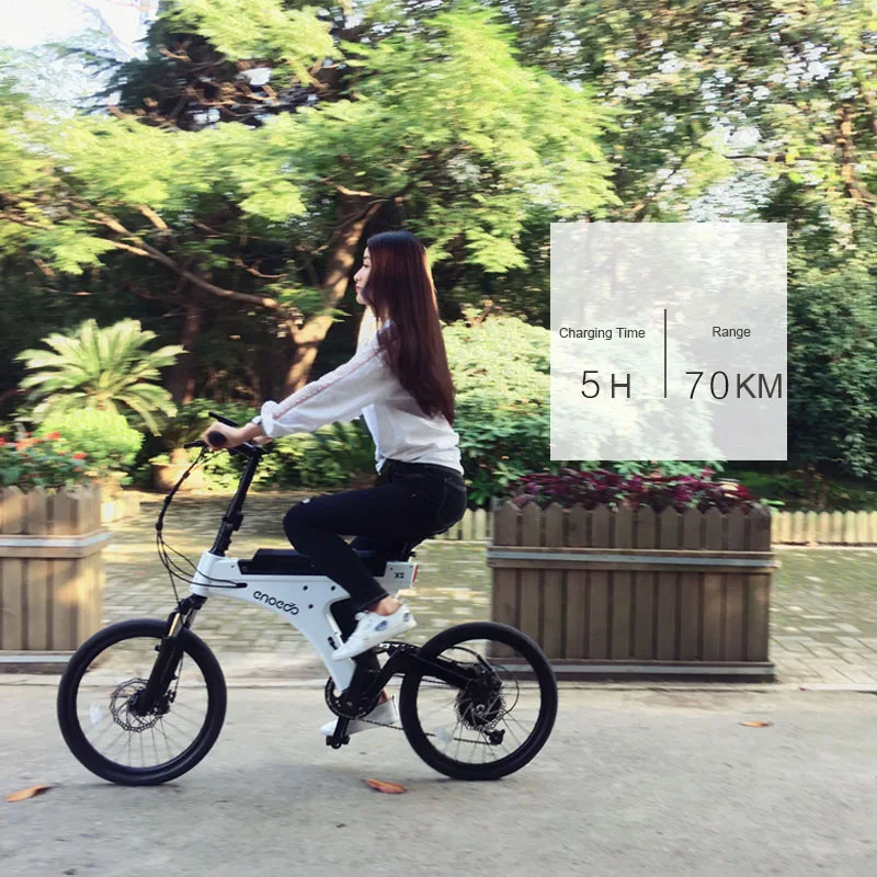 20 дюймов умный электрический велосипед литиевая батарея скутер город ebike