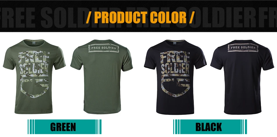 FREE SOLDIER outdoor tactical camouflage printing breathable T-shirt men's quick-drying short sleeve T-shirt CORDURA fabric