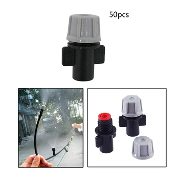 

50Pcs Garden Atomization Nozzle Water Control Sprayer Single Nozzle Mist Spray Micro Drip Garden Watering Irrigation
