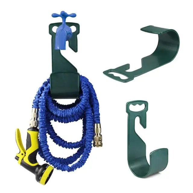 1pc Hose Pipe Hook Hanger Organiser Stand Holder House Outdoor Pipe Holder ABS Flexi Expanding