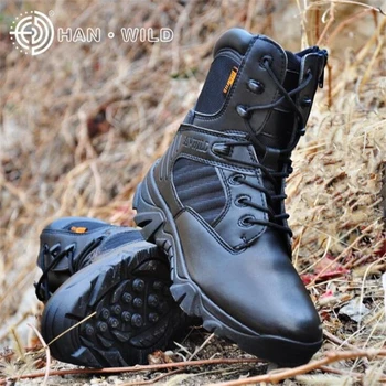 

Men Desert Tactical Military Boots Mens Work Safety Shoes Male Special Forces Combat Boots SWAT Army Boot Ankle Snow Boots