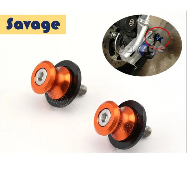 

CNC Aluminum Swingarm Spools slider 10mm stand screws For KAWASAKI KLE 650 Versys 07-15,1000 Versys 12-15, ZZR 600 02-08