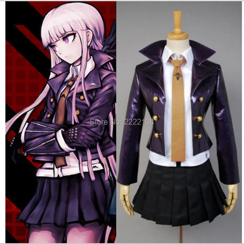 Дешевый новый костюм для косплея Supre DanganRonpa 2 Dangan Ronpa KyoKo Kirigiri школьная форма