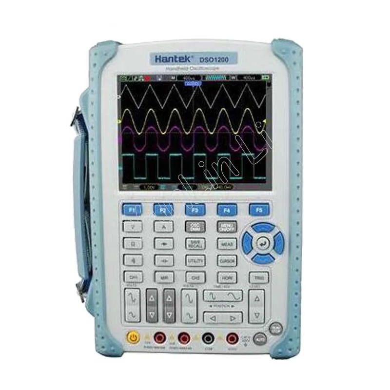 Portable USB Oscilloscope 5.7" 2Ch Scope DMM 200MHz 500MSa/s DSO1200Oscilloscopes AliExpress