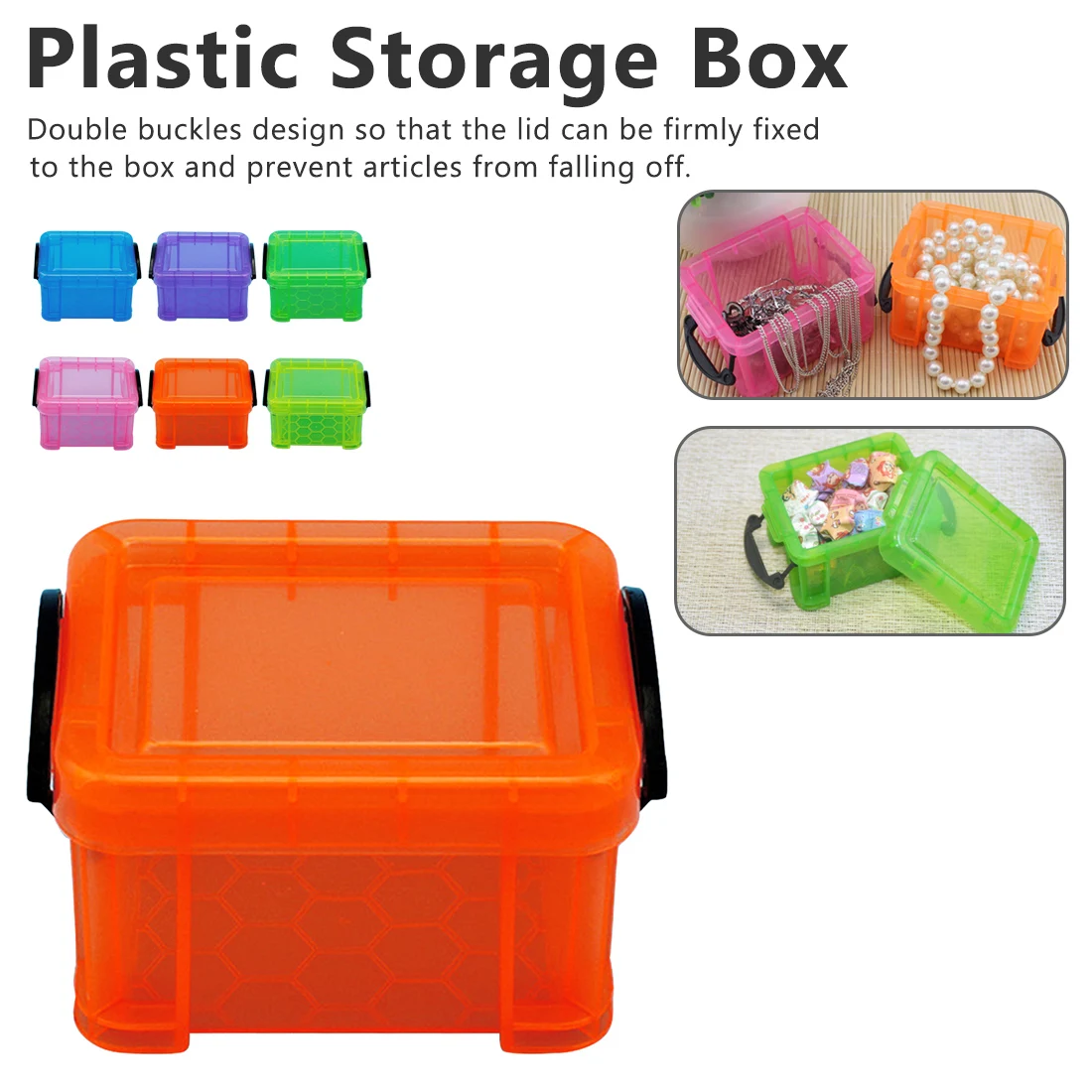 

1 pcs Plastic Storage Box Furnishing Trumpet Mini Lock Box Super Cute Storage Boxes make up Organizer