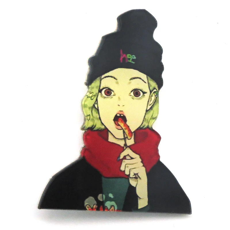 Новая рубашка милый Harajuku мультфильм декоративные броши значок Акриловая Корона