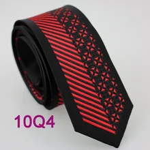 Yibei Coachella связи красный диагональные полосы и маленький треугольник Средства ухода за кожей шеи галстуки Black Border Cravatta черные полосы и малых сетей Средства ухода за кожей Шеи галстук