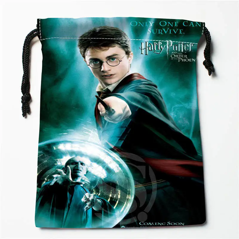 

Fl-Q168 New harry potter #1 Custom Printed receive bag Bag Compression Type drawstring bags size 18X22cm 711-#Fl168