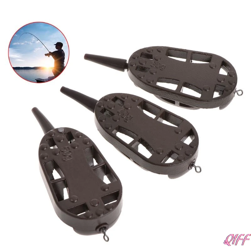

Dropshipping Fishing Feeder Bait Cage Zinc Alloy 30g/40g/50g Line Method With Bead Accessory2SS100855 APR28