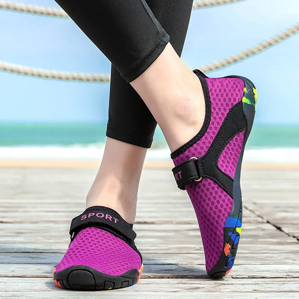 

Men Women Sneakers Swimming Shoes Water Sports Aqua Seaside Beach Surfing Slippers Upstream Light Athletic Footwear#TX4