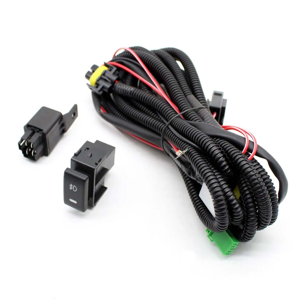 

Wiring Harness Sockets Wire+Switch with LED indicators for Fog Light Lamp for Nissan Sentra for Nissan Sunny for Nissan Tsuru