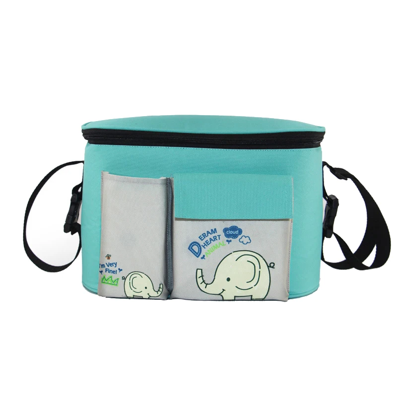 Baby Stroller Bag Multifunction Oxford Mummy Nappy Bags Large Capacity Organizer Milk Bottle Warmer Easy Install Bags BB6042 (1)