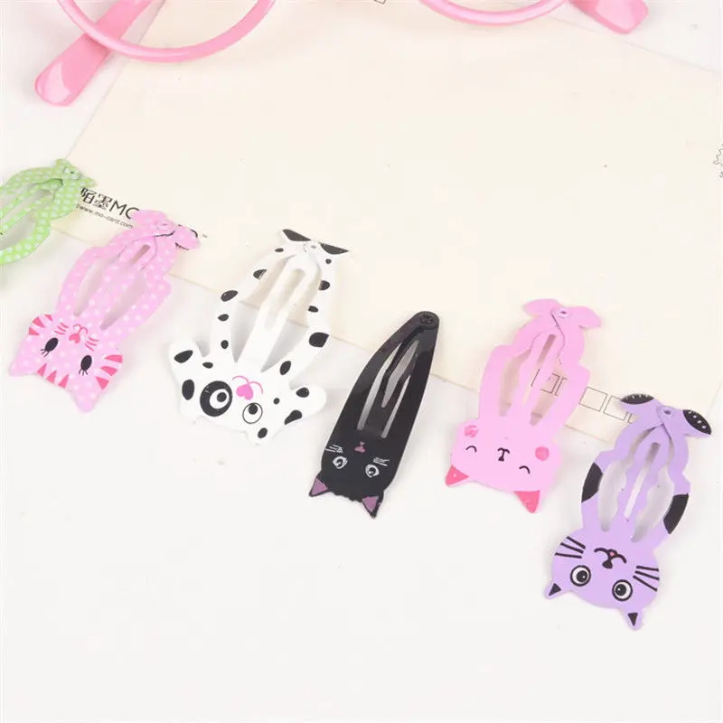 6pcs Fille Animal Hairpin Headwear Kid Barrettes Accessoires cheveux  I 