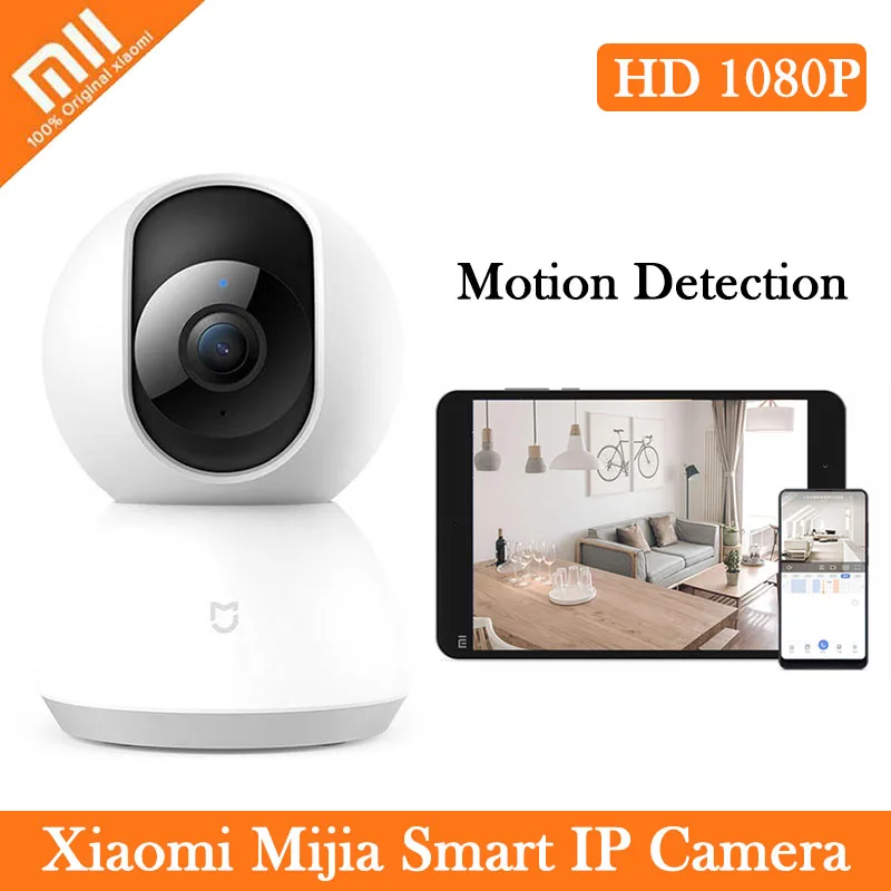 Original Xiaomi Mijia Smart IP Camera HD 1080P 360 Degree View AI Motion Detection Night Vision Wir