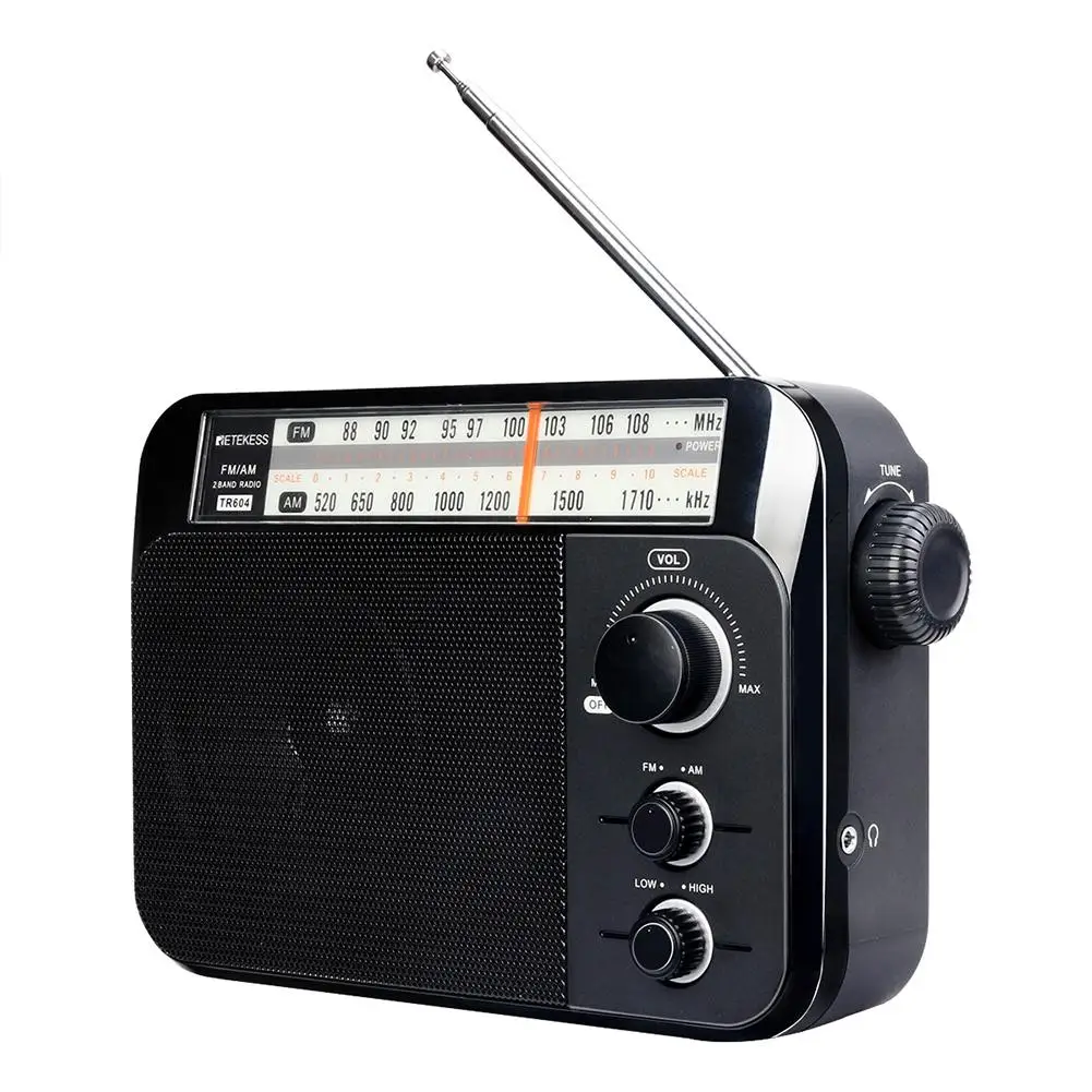 

For Retekess TR604 AM FM Portable Transistor Analog Radio Stereo Record World Band Receiver