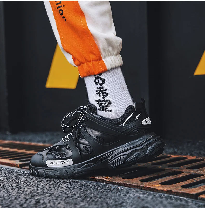 Mens Casual Shoes Chunky Sneaker Platform Trainers Sneakers Men Casual Shoes Mens High Shoes Men Sneakers Mesh Footwear 2019 New (6)