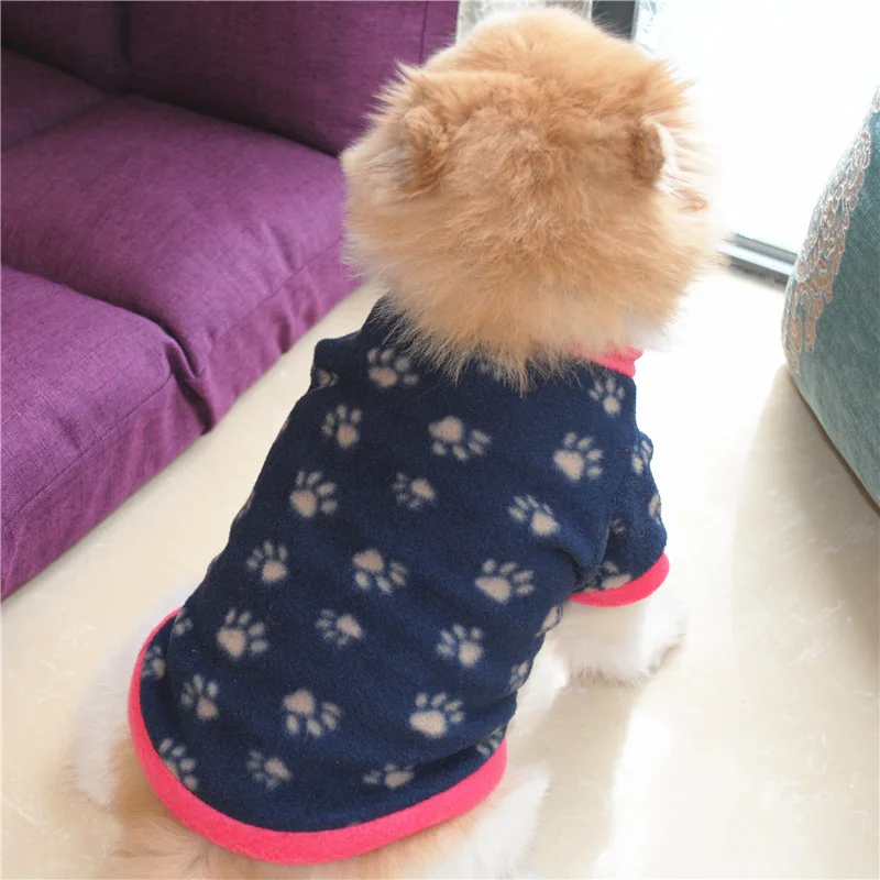 Теплый флис собака одежда милые с принтом черепа Pet пальто щенок футболка для собак куртка Французский Бульдог пуловер камуфляж собаки