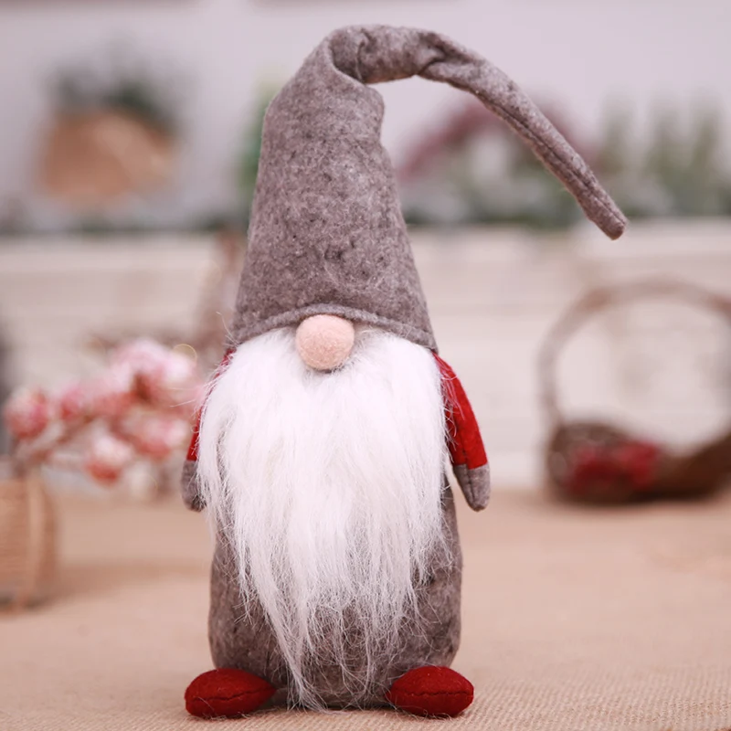 Творческий Новогоднее украшение Дед Мороз игрушка DIY нет лицо куклы для детей