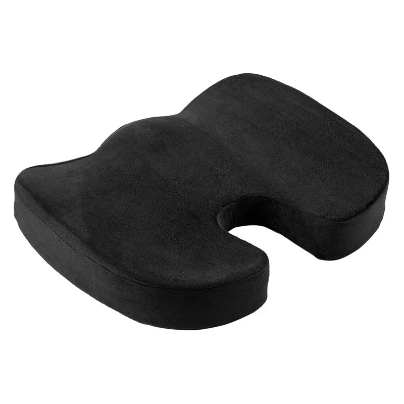 AUTOYOUTH-Seat-Cushion-Pad-Black-Coccyx-Orthopedic-Seat-Cushion-Lumbar-Support-Comfort-Memory-Foam-Pad-For