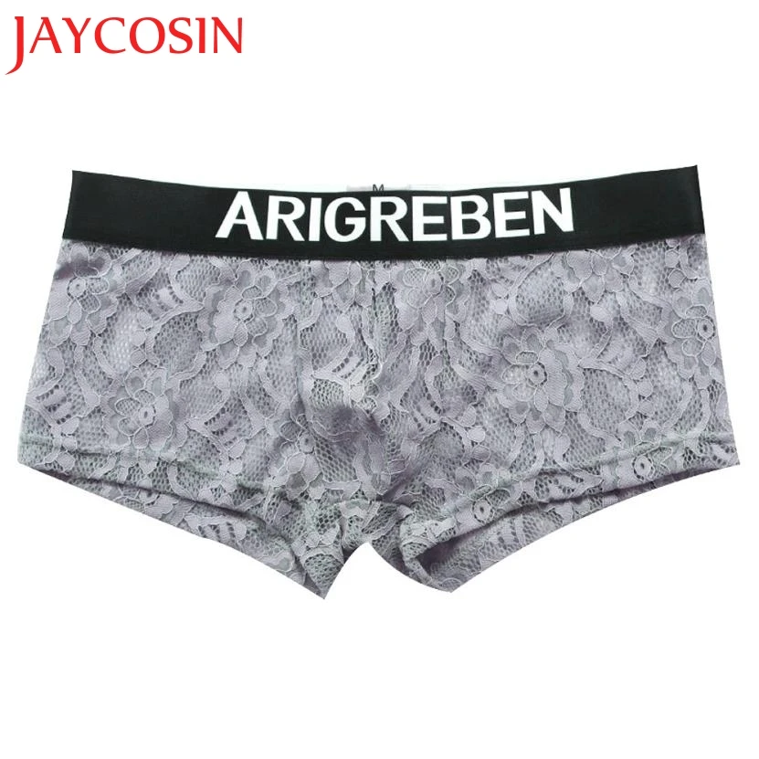Мужские ультратонкие кружевные трусы JAYCOSIN комфортные Утягивающие с кружевом Jun 13