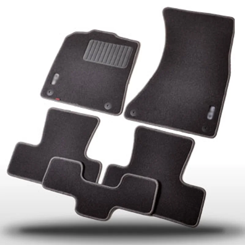 Savanini 5pcs Premium Fabric Nylon Washable Car Floor Mats Carpet For