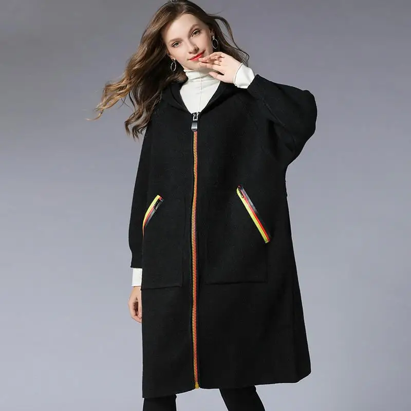 

Women Plus Size Winter Thicken Hooded Long Jacket Loose Outerwear Womens Coats 2018 Pregnancy Coat Pregnant Parkas