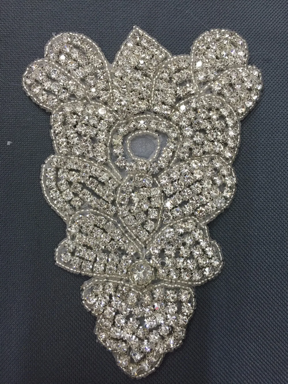 (30pieces) Strass Sew On Clear Crystal Patch For Costumes Bridal