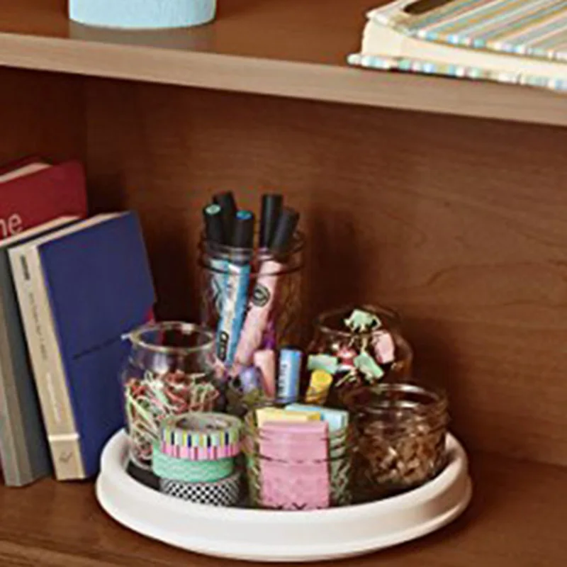 

Hot Kitchen Seasoning Bottle Storage Tray Rotary Cabinet Turntable for Kitchen Storage PLD