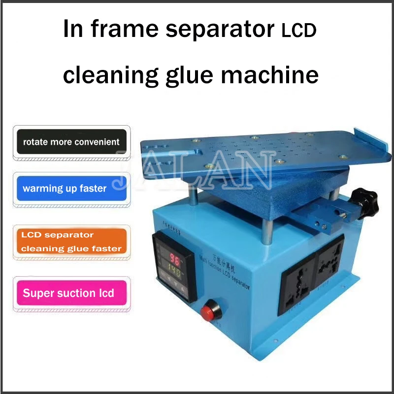

In frame separator machine lcd cleaning glue with rotate plate for samsung edge screen repair professional lcd repair machine