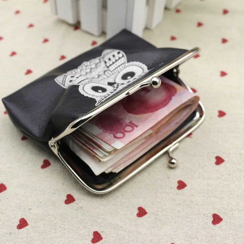 Женский мини-кошелек сова птица цветок держатель для карт чехол портмоне клатч сумочка