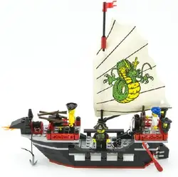 Обучающая игрушка здания Конструкторы древних Барбара супер лодка команда действие игрушка подарок Пираты наборы для ухода за кожей
