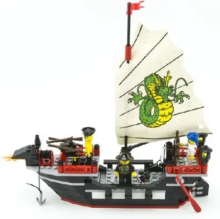 

Enlightenment Toy Building Blocks of ancient Barbara super boat team action Toy Gift Pirates Sets Compatible With Big Brands