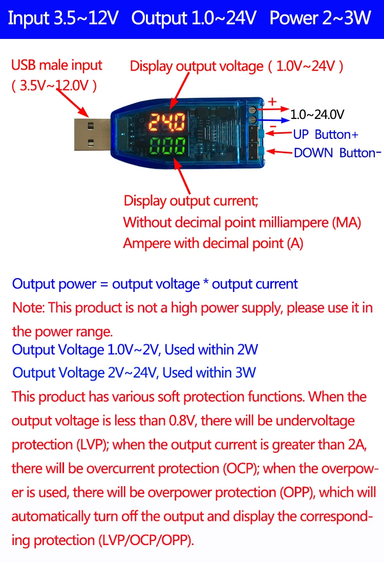 XY SUPA DC Boost/Buck USB от 5 В до 3 9 в 12 24 Регулируемый Настольный Вольтметр Амперметр