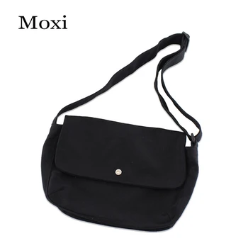 

New Fashion All-match Canvas Bag Simple Casual Women Shoulder Bags High Quality New Mens Women Crossbody Bag College Style