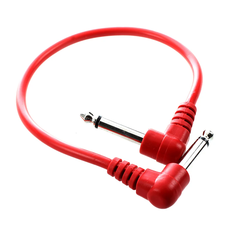 

Set of 6pcs Colorful Guitar Patch Cables Angled for Guitar Effect Pedals