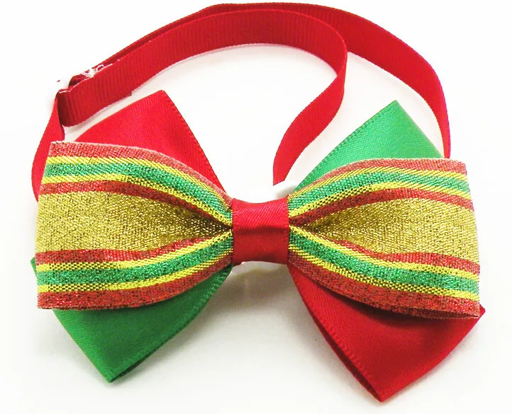 80pc/lot Christmas Holiday Dog Bow Ties Cute Neckties Collar Pet Puppy