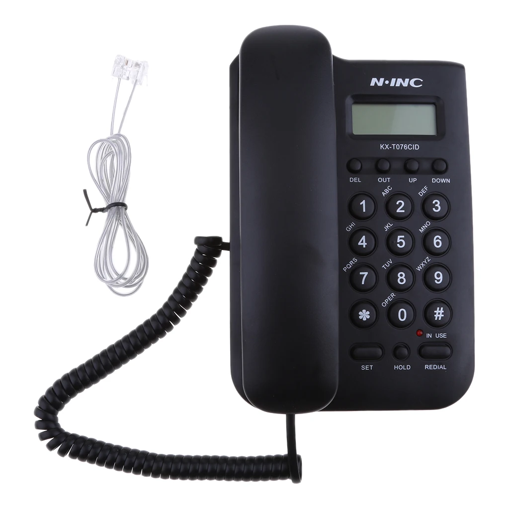 Fixed Telephone Home Office Wall Mount Hotel Wall-mounted KX-T076CID Office Corded Phone